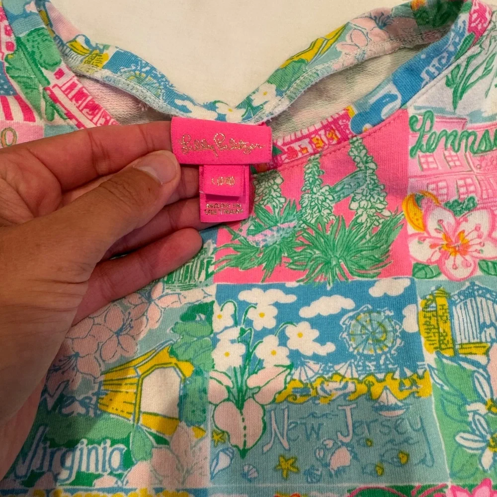 Lilly Pulitzer Girls Brissa Dress in Multi Lilly State of Mind Size L (8-10) - Picture 3 of 5